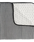 BLACK AND WHITE STRIPE REVERSIBLE QUILT - Tnee's