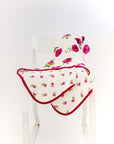 Raspberry Peony Reversible Quilt - Tnee's