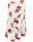 Raspberry Peony Swaddle - Tnee's