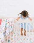 Unicorn and Rainbow Crib Sheet - Tnee's
