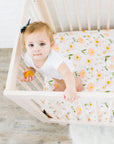 Blush Bloom Crib Sheet - Tnee's