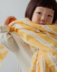 MUSTARD HERRINGBONE SWADDLE - Tnee's