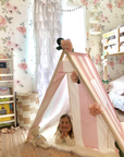 Pink/White Striped Tnee's A-frame Tent - Tnee's