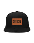 Black Youth Kids Trucker Snapback Hats High Profile 6 Panel Flat Bill Caps - Tnee's