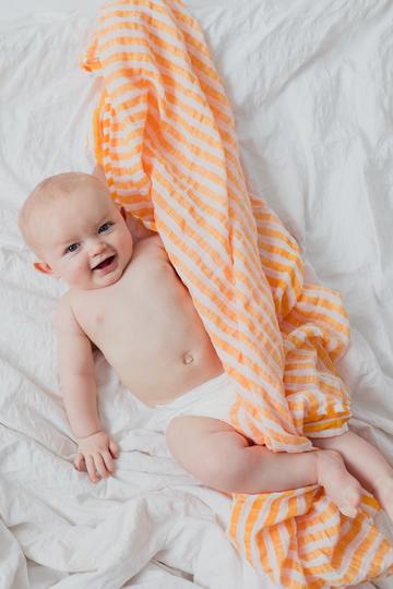 Citrus Stripe Swaddle - Tnee's