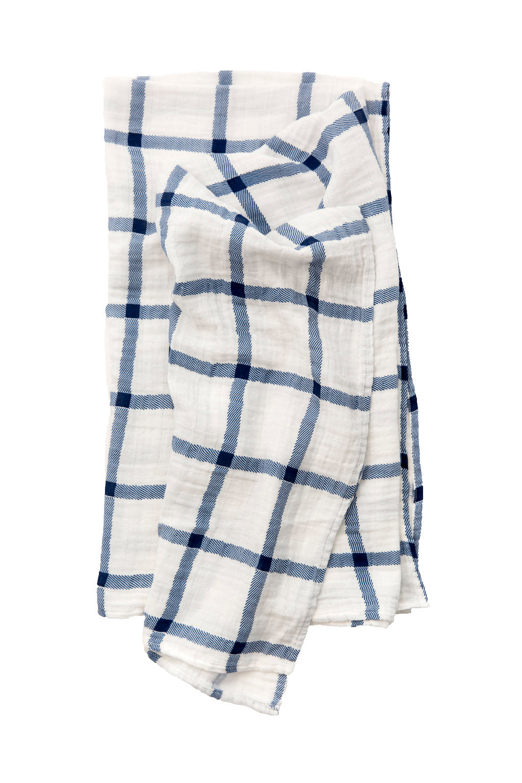 NAVY PLAID SWADDLE - Tnee's