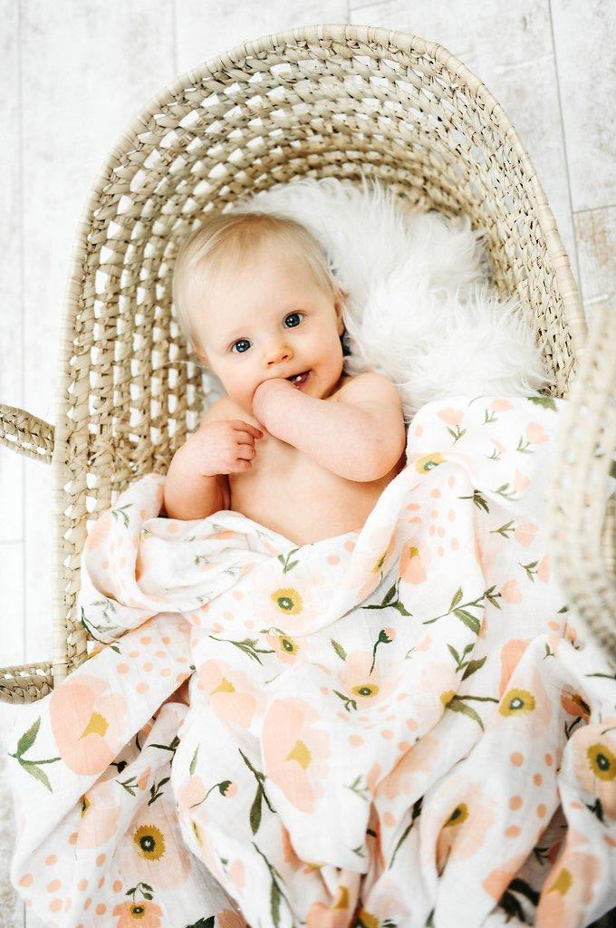 BLUSH BLOOM SWADDLE - Tnee's