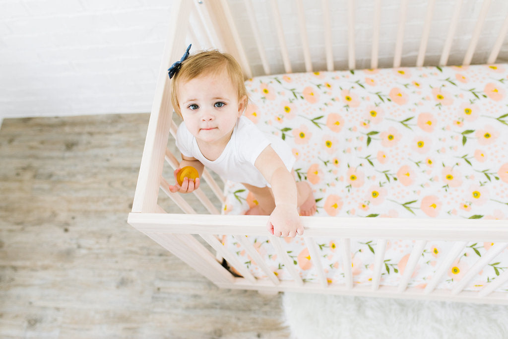 Blush Bloom Crib Sheet - Tnee's