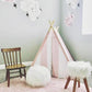 Pink/White Striped Tnee's A-frame Tent - Tnee's